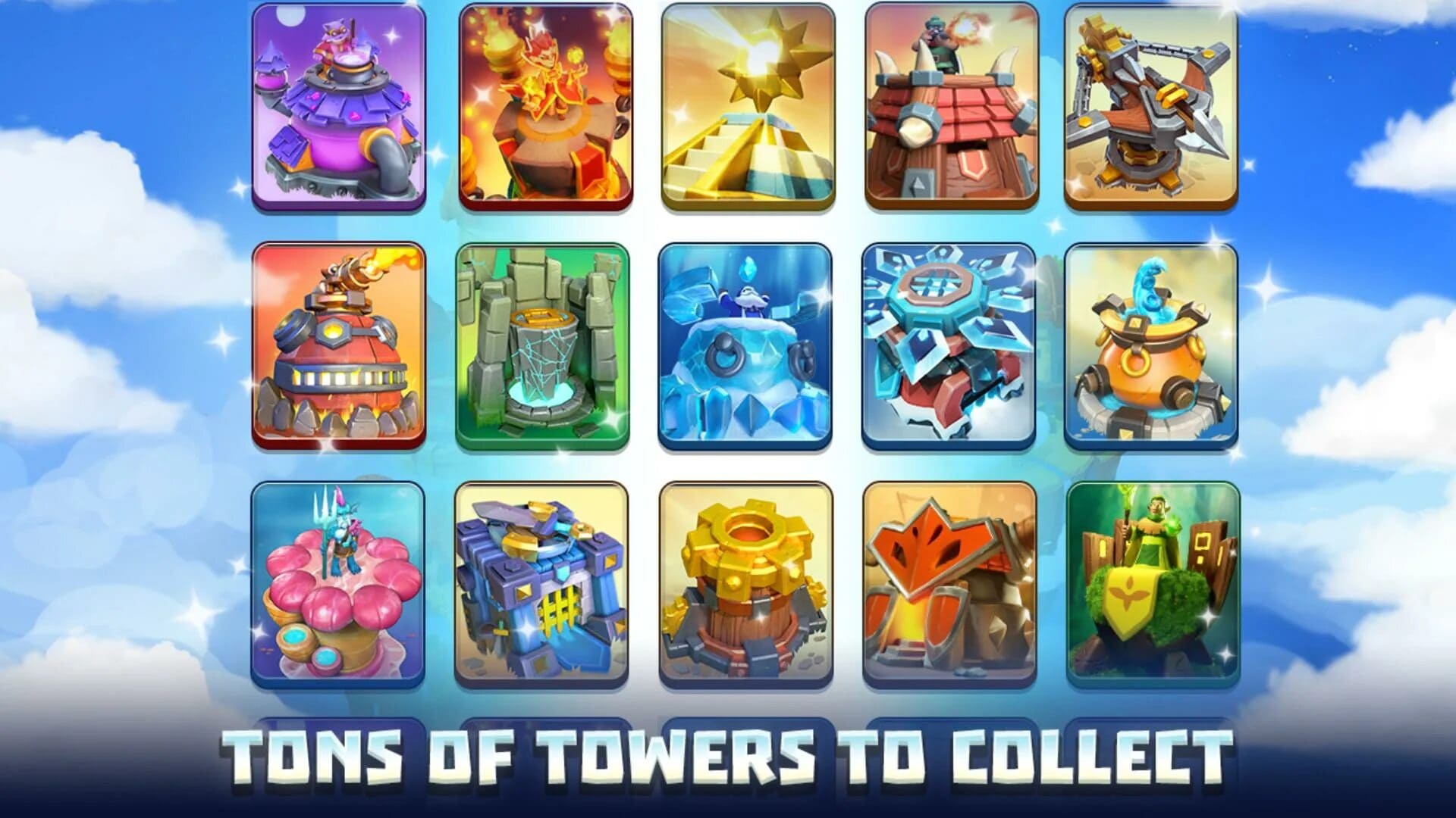 Tower Types in Wild Sky TD